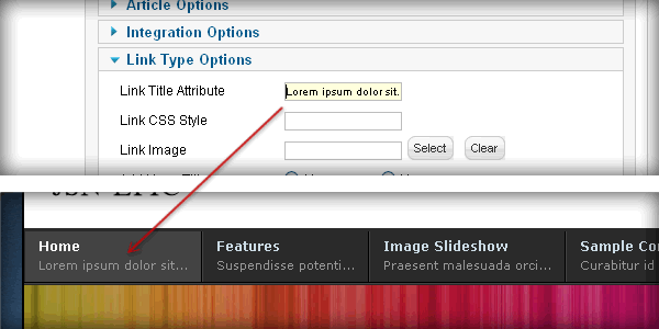 Main Menu Rich Text Settings
